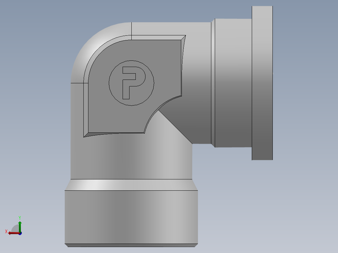 法兰接头、1DFL9-52-24后视图