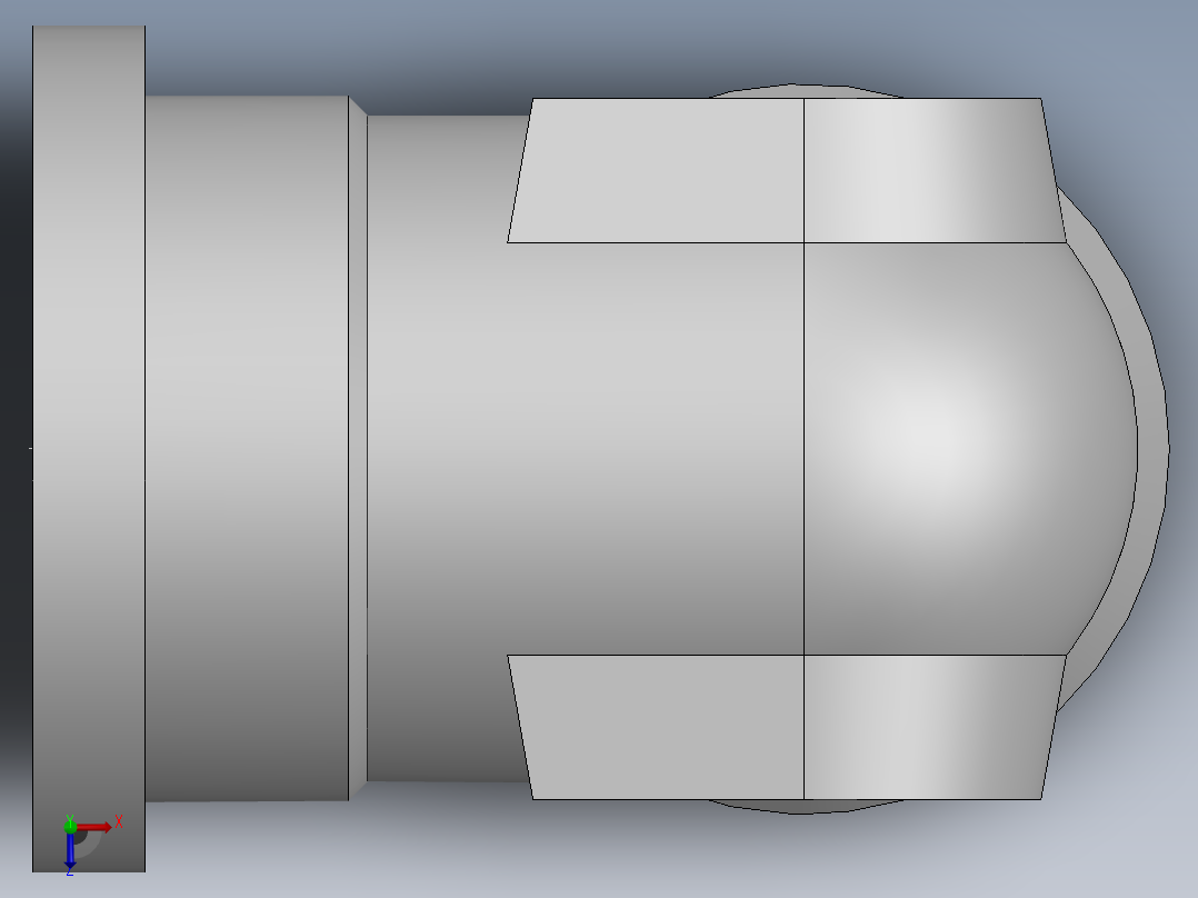法兰接头、1DFL9-52-24俯视图