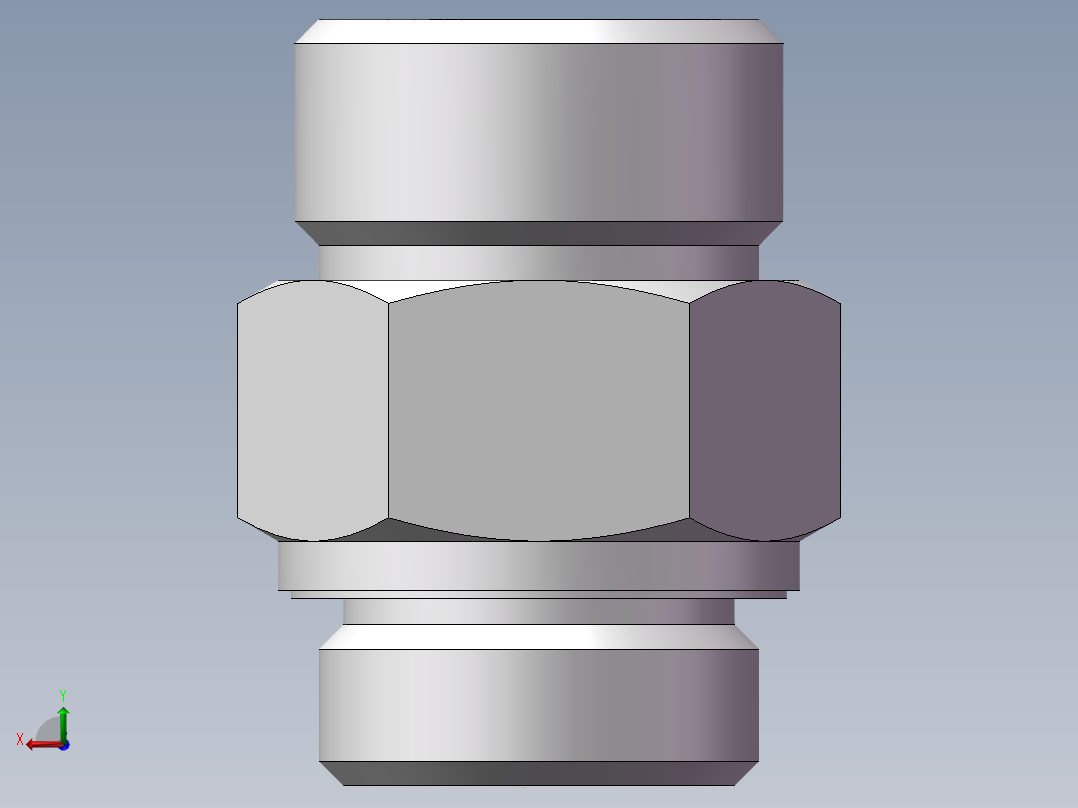 公制螺纹ED密封、1DM-30-27WD后视图