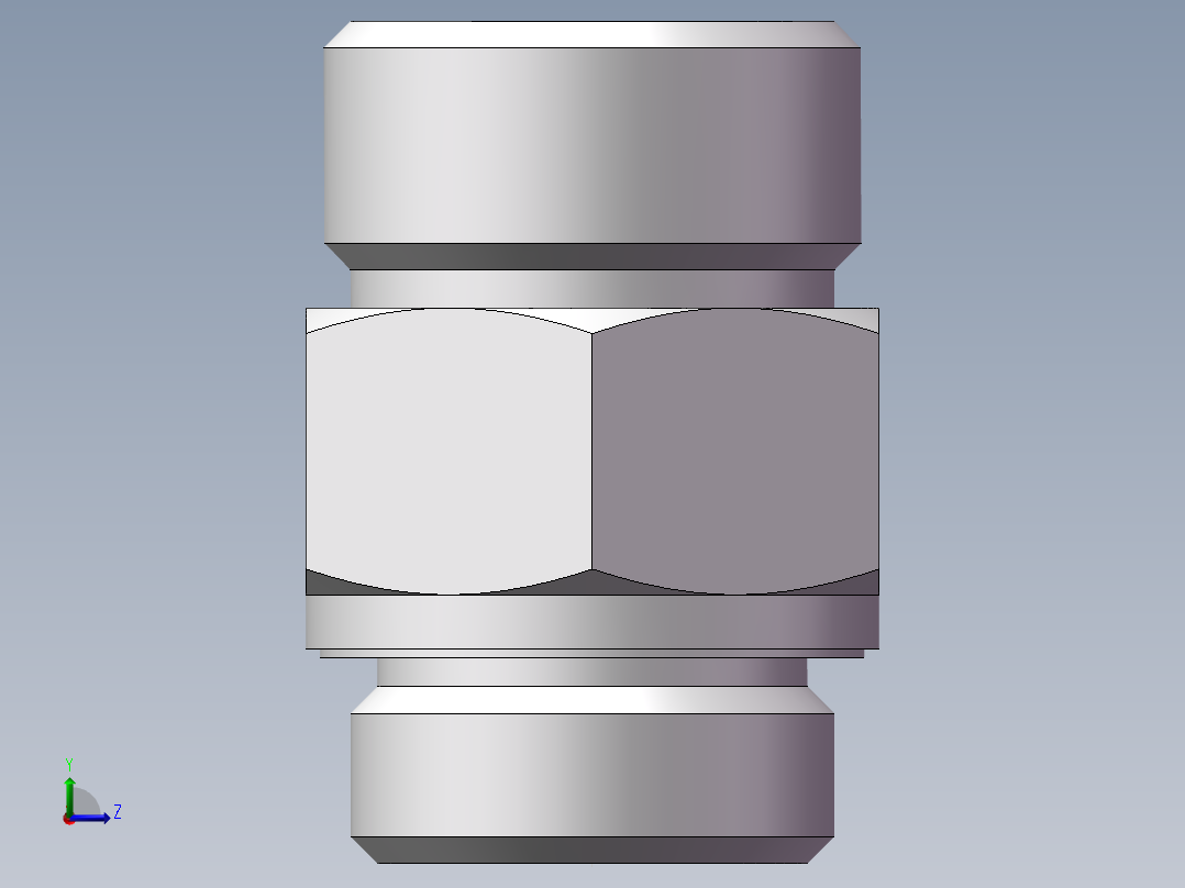公制螺纹ED密封、1DM-30-27WD左视图