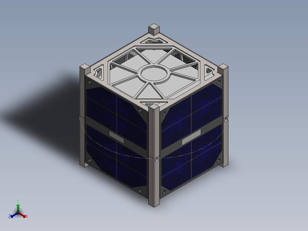 卫星、空间站(10)正等轴测图