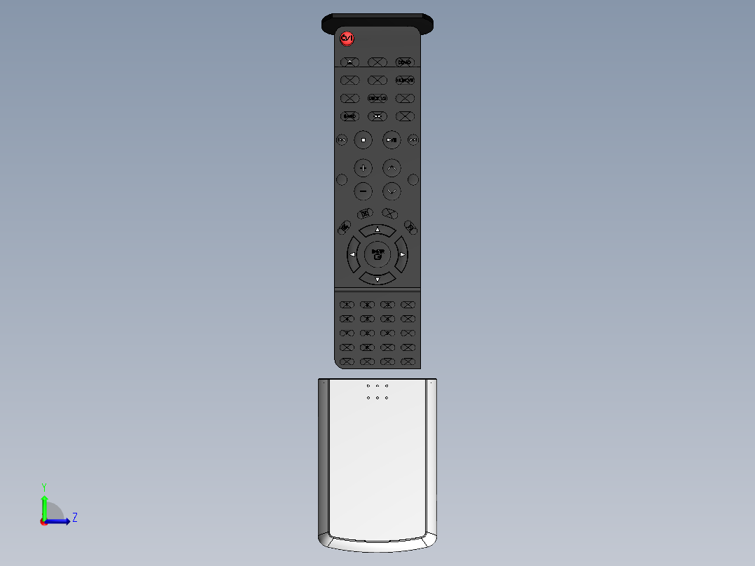 遥控器、遥控板(14)左视图