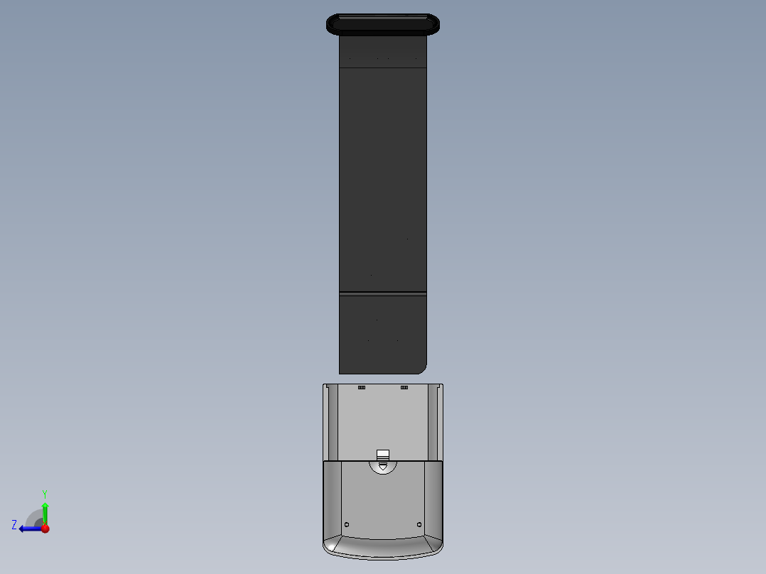 遥控器、遥控板(14)右视图