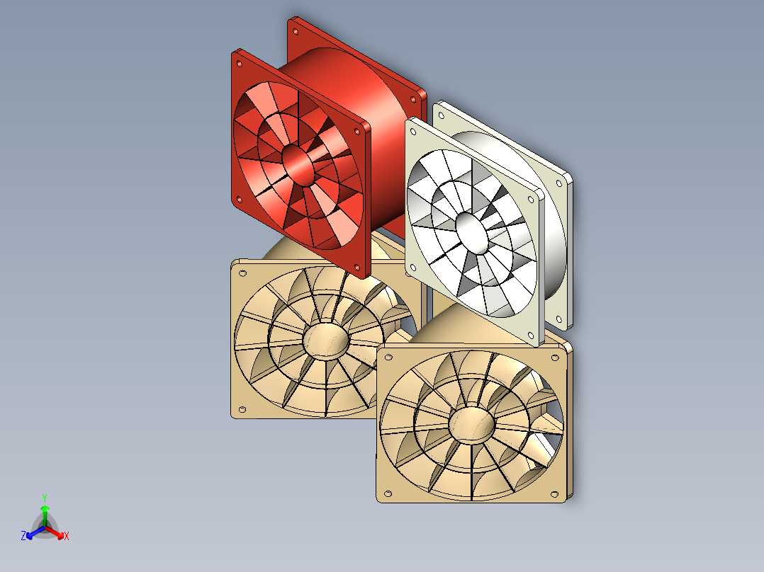 电脑机箱风扇模块包14