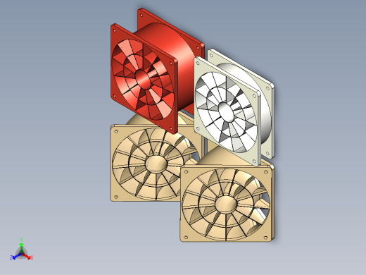 电脑机箱风扇模块包14