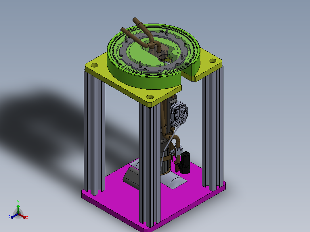 油泵法兰插头压装治具