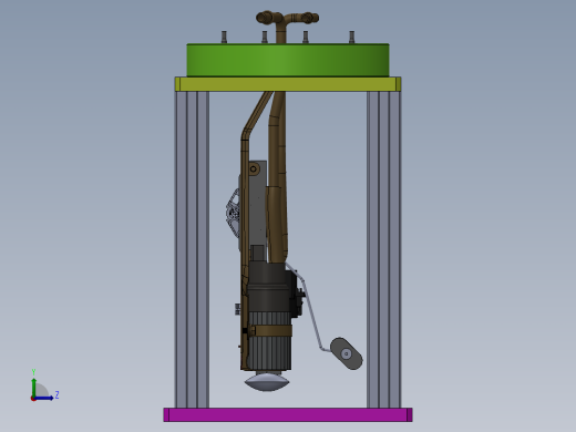 油泵法兰插头压装治具左视缩略图
