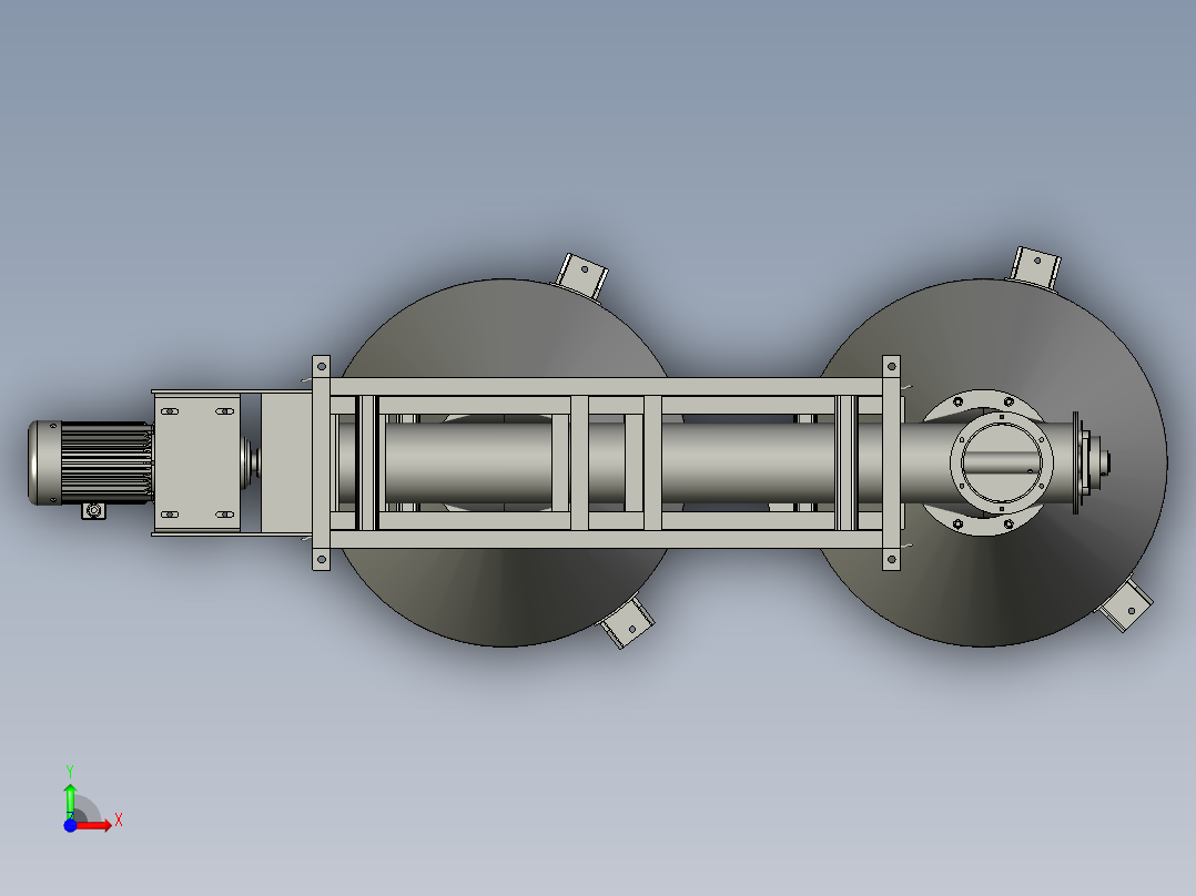 精确稳定的饲料配料系统前视图