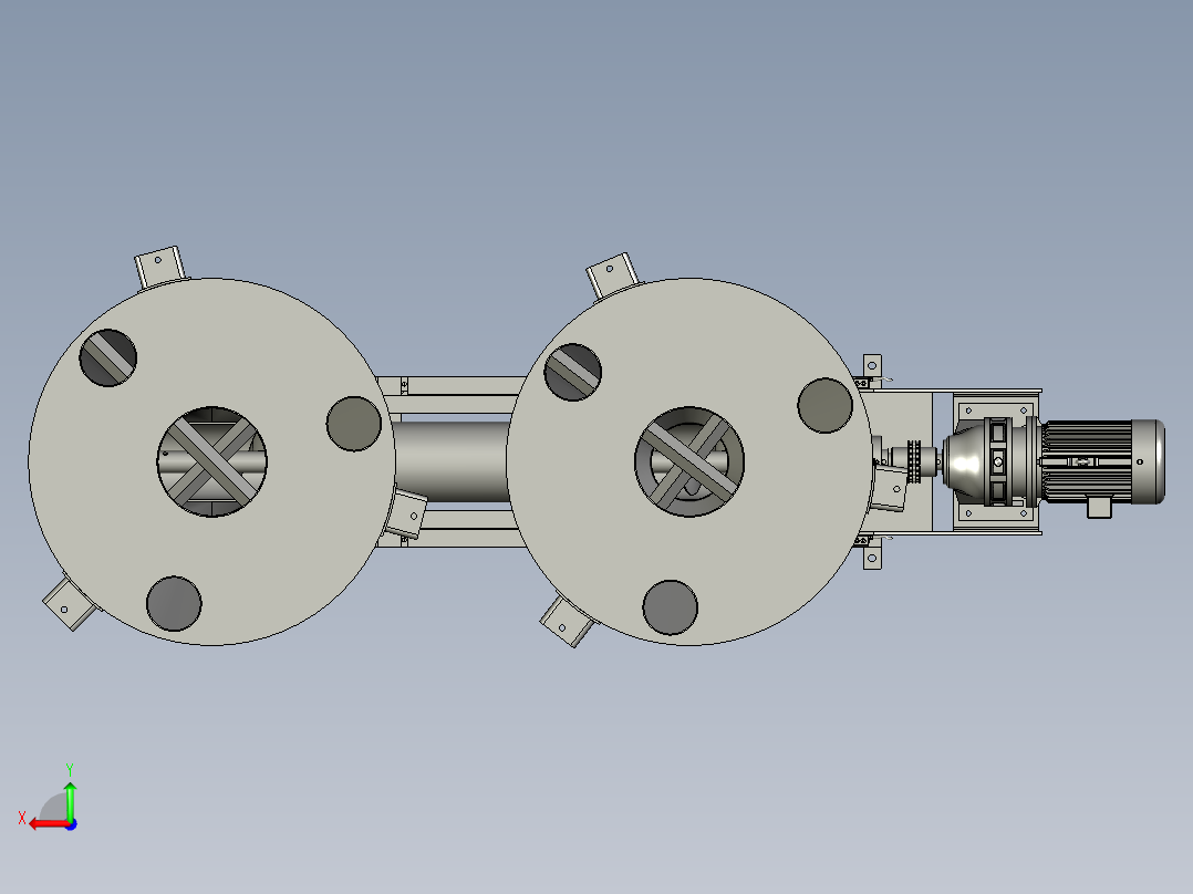 精确稳定的饲料配料系统后视图