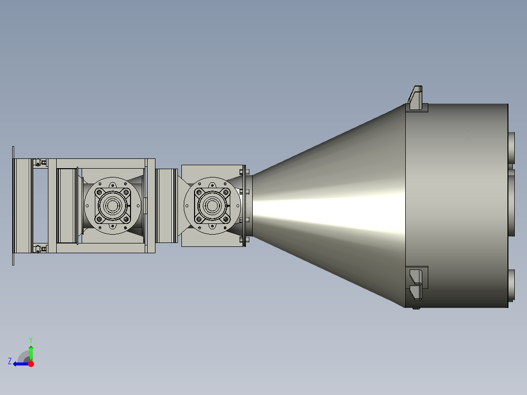 精确稳定的饲料配料系统右视图
