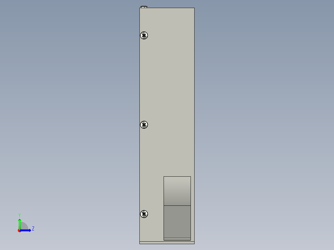 扁形坚果开壳器左视图