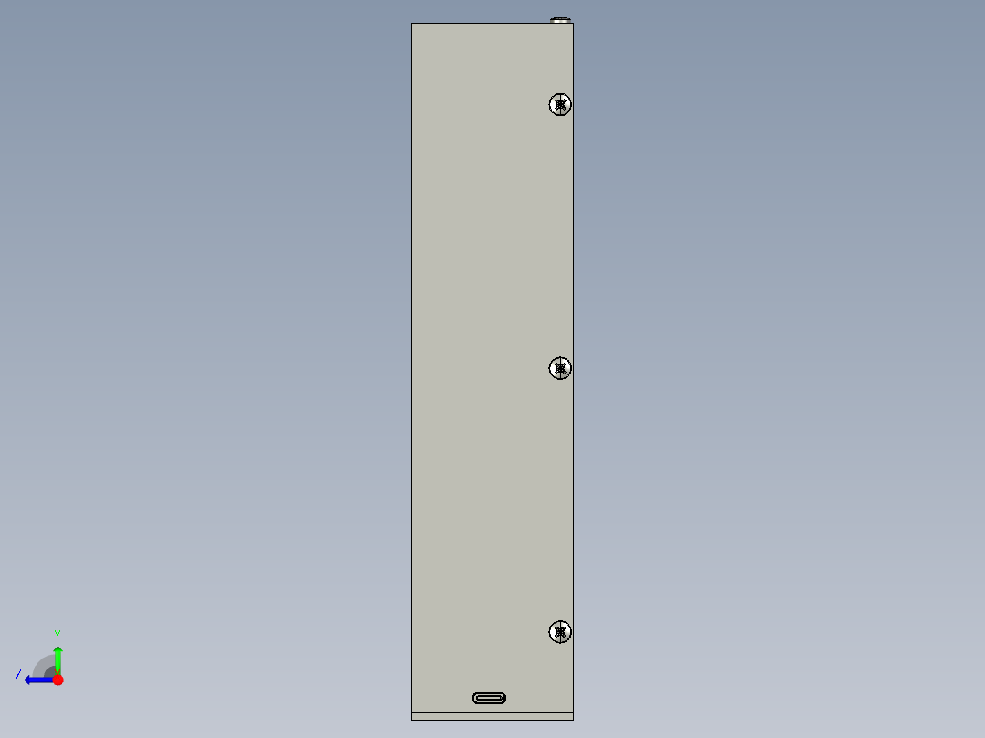 扁形坚果开壳器右视图