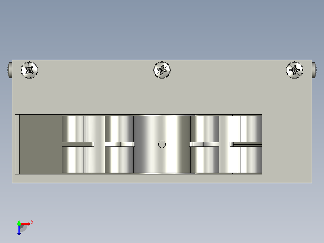 扁形坚果开壳器俯视图