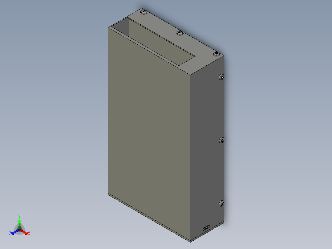 扁形坚果开壳器正等轴测图