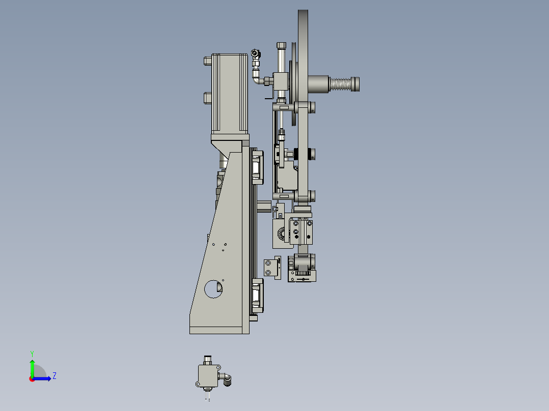 YLES040B-03单胶A左视图