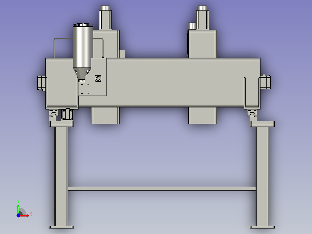 框架式伺服滚珠丝杆机构前视图