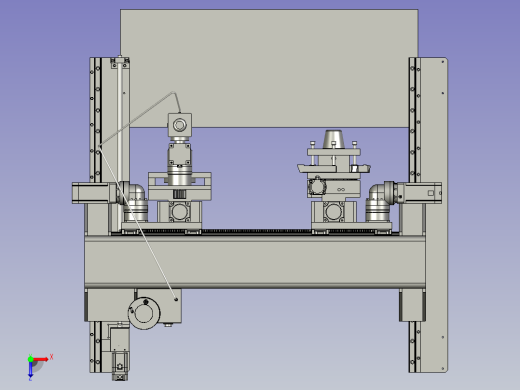 框架式伺服滚珠丝杆机构俯视缩略图