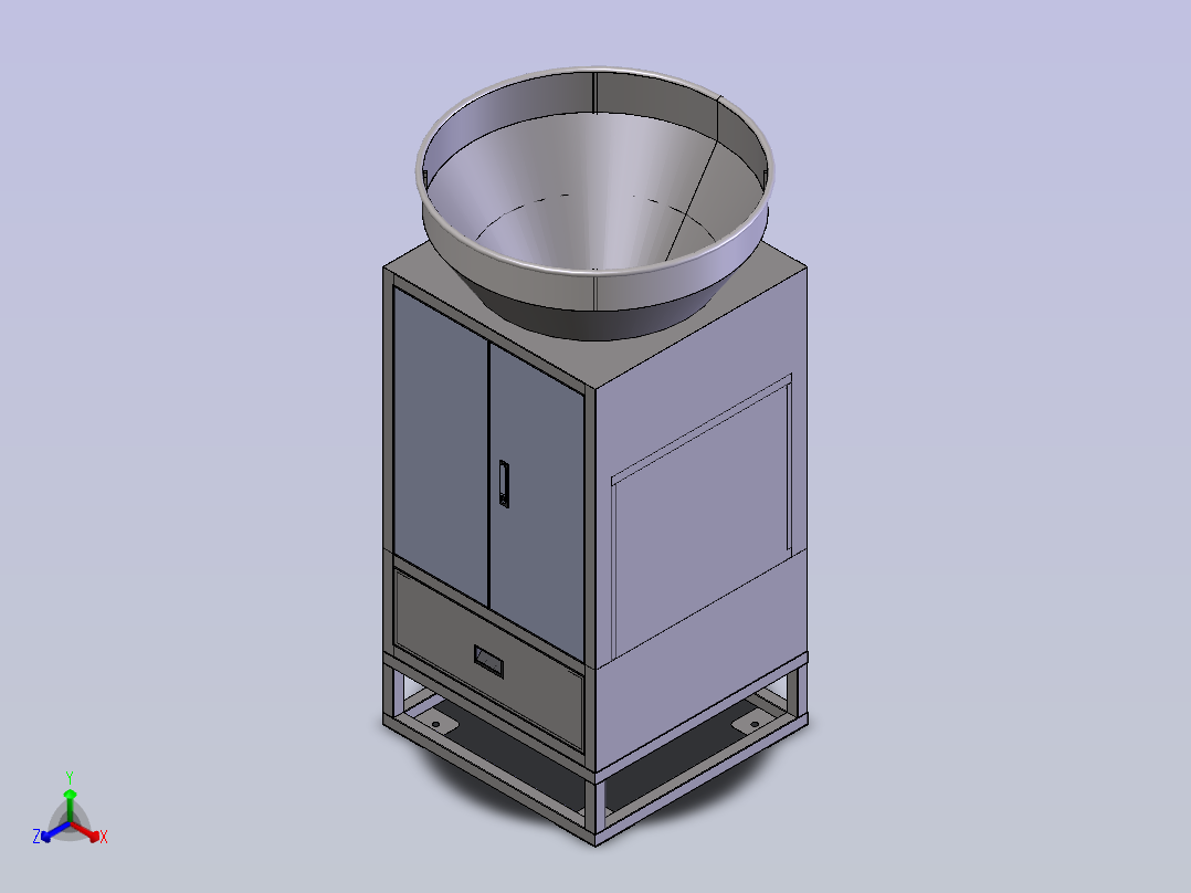 高空探测灯正等轴测图