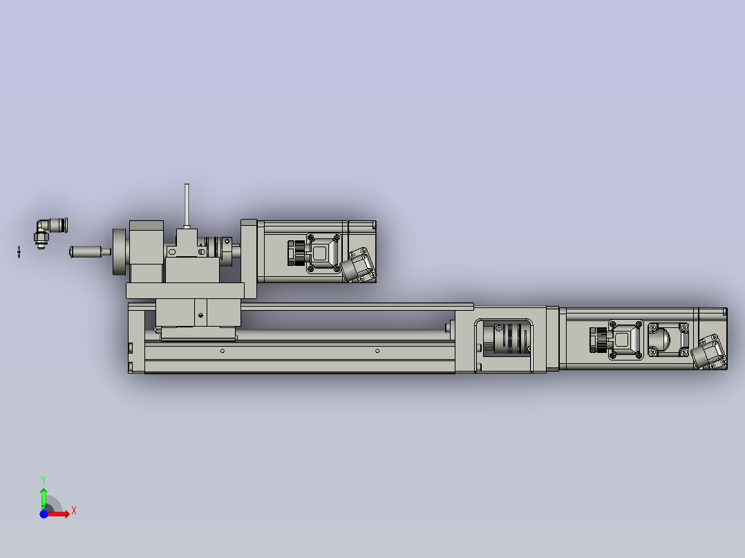 Z轴上下组件前视图