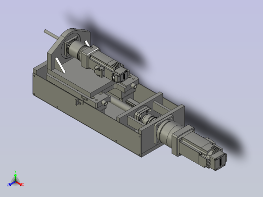 伺服钻削机构单侧
