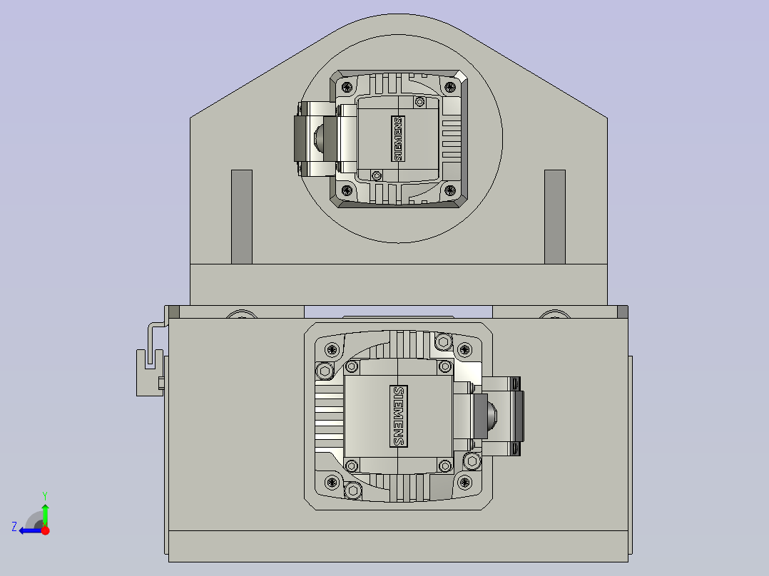 伺服钻削机构单侧右视图