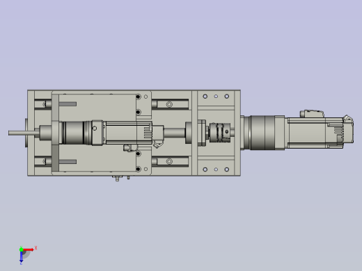伺服钻削机构单侧俯视缩略图