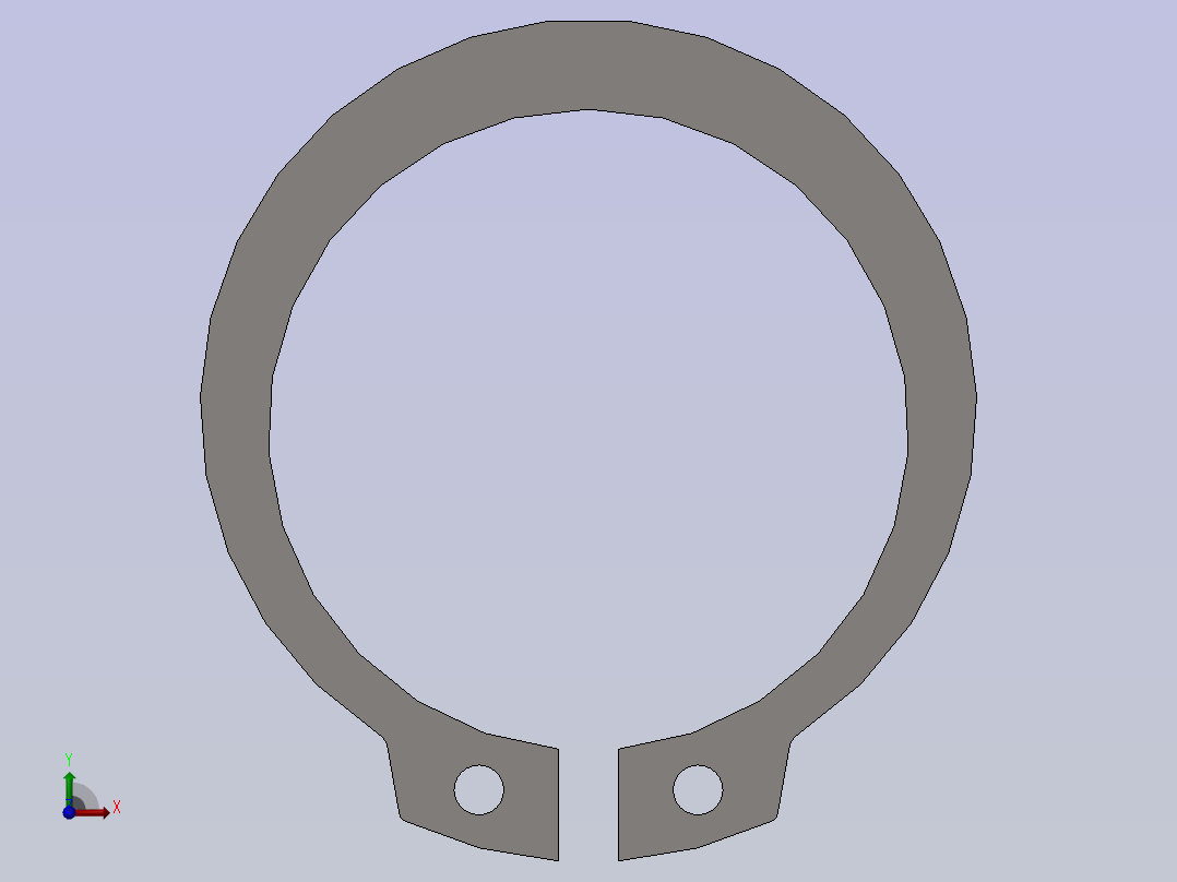 轴用弹性挡圈A型[35]前视图