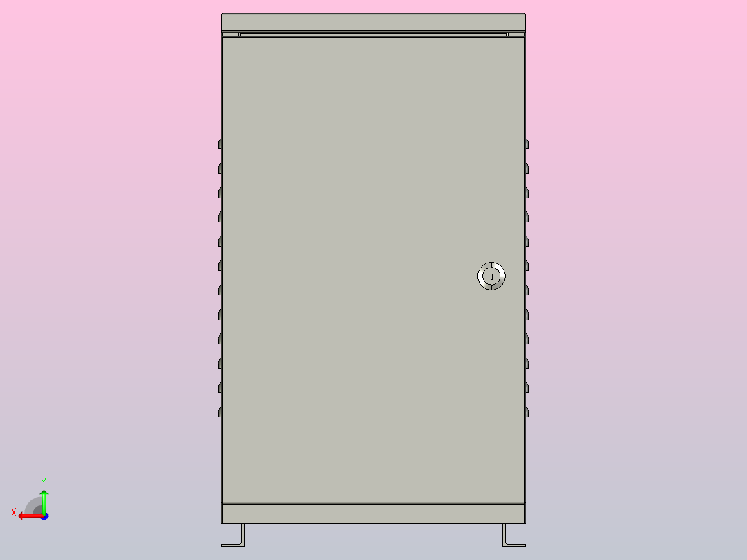 XJZ1-14～30自耦减压起动控制箱三维模型202010后视图