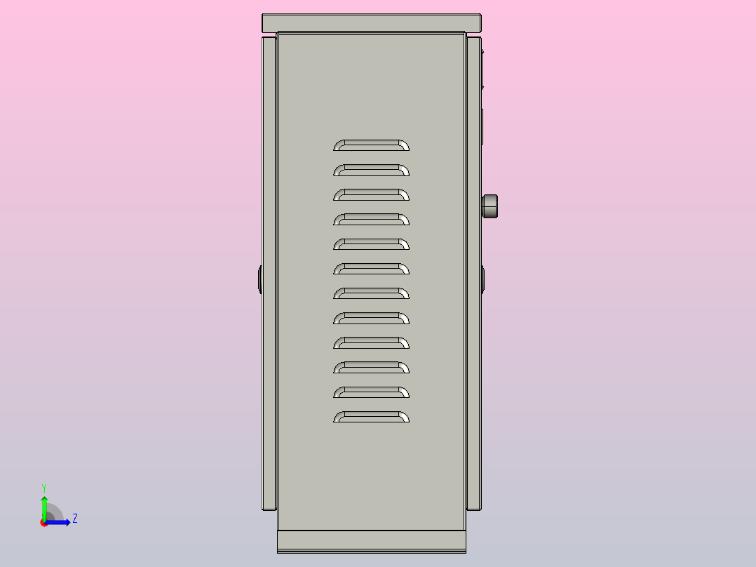 XJZ1-14～30自耦减压起动控制箱三维模型202010左视图