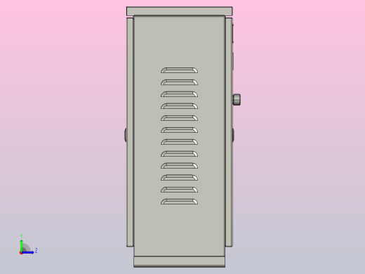 XJZ1-14～30自耦减压起动控制箱三维模型202010左视缩略图