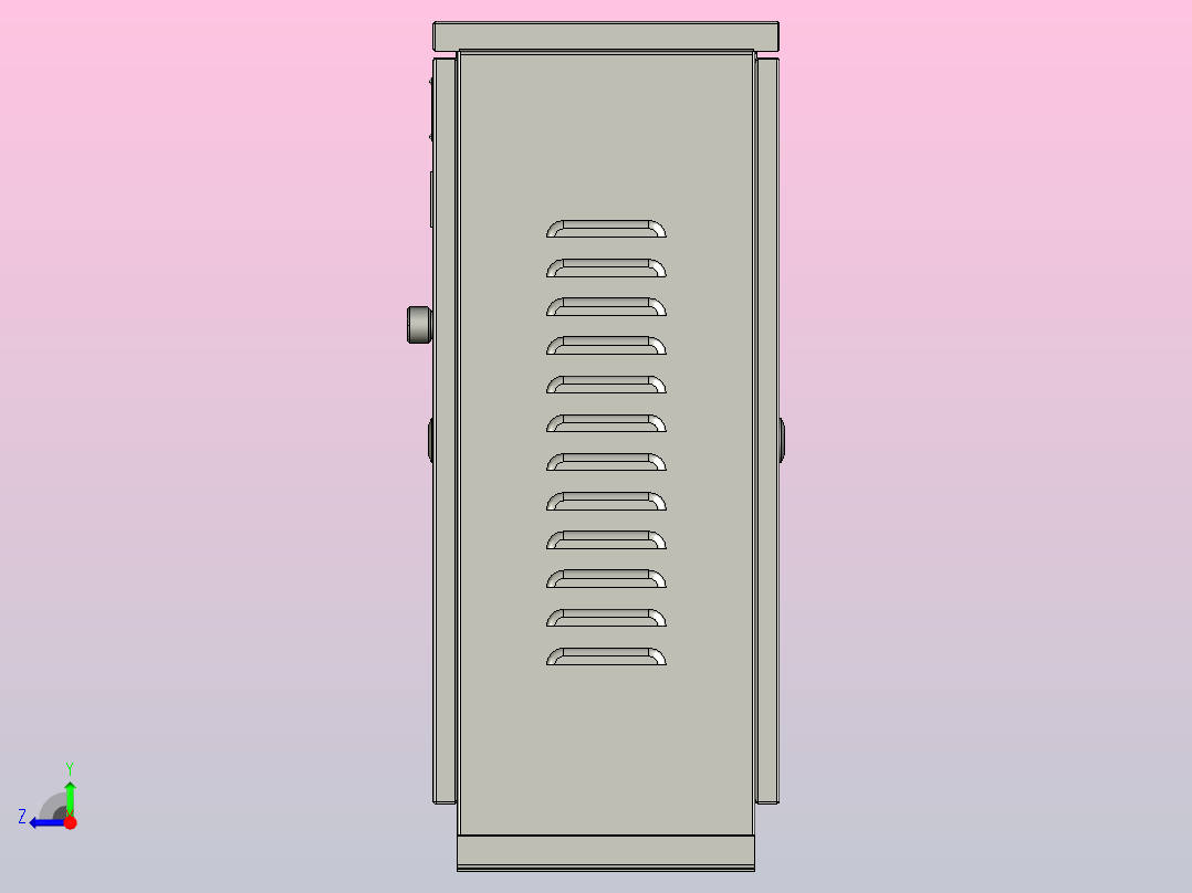 XJZ1-14～30自耦减压起动控制箱三维模型202010右视图