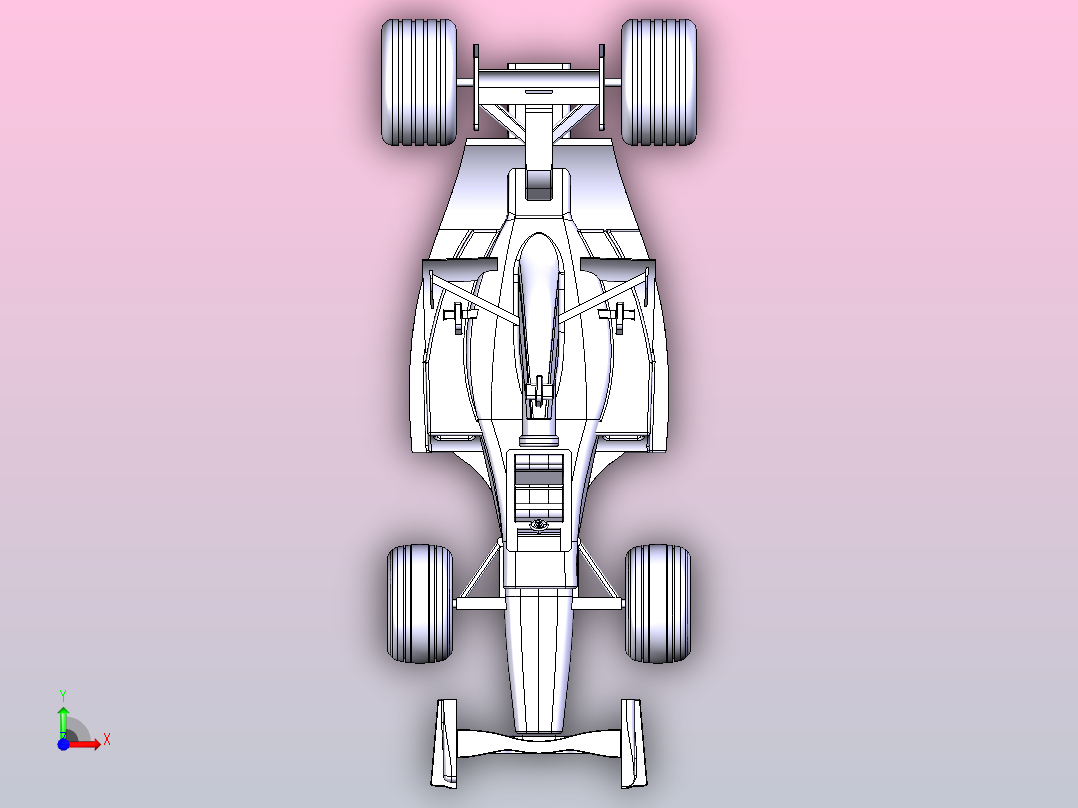 F1赛车前视图