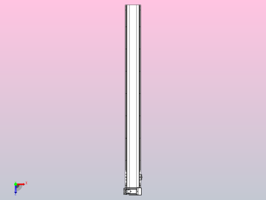 皮带直线轴半封闭可选导轨TPA-HNB-140D-120-L1400-RU-C-P40-N3俯视缩略图