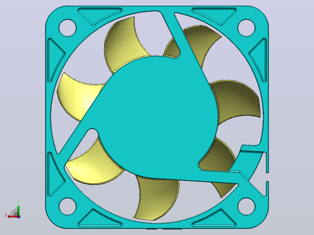 散热风扇CPU-KF 0410-01-40X 40MMX 10MM后视图