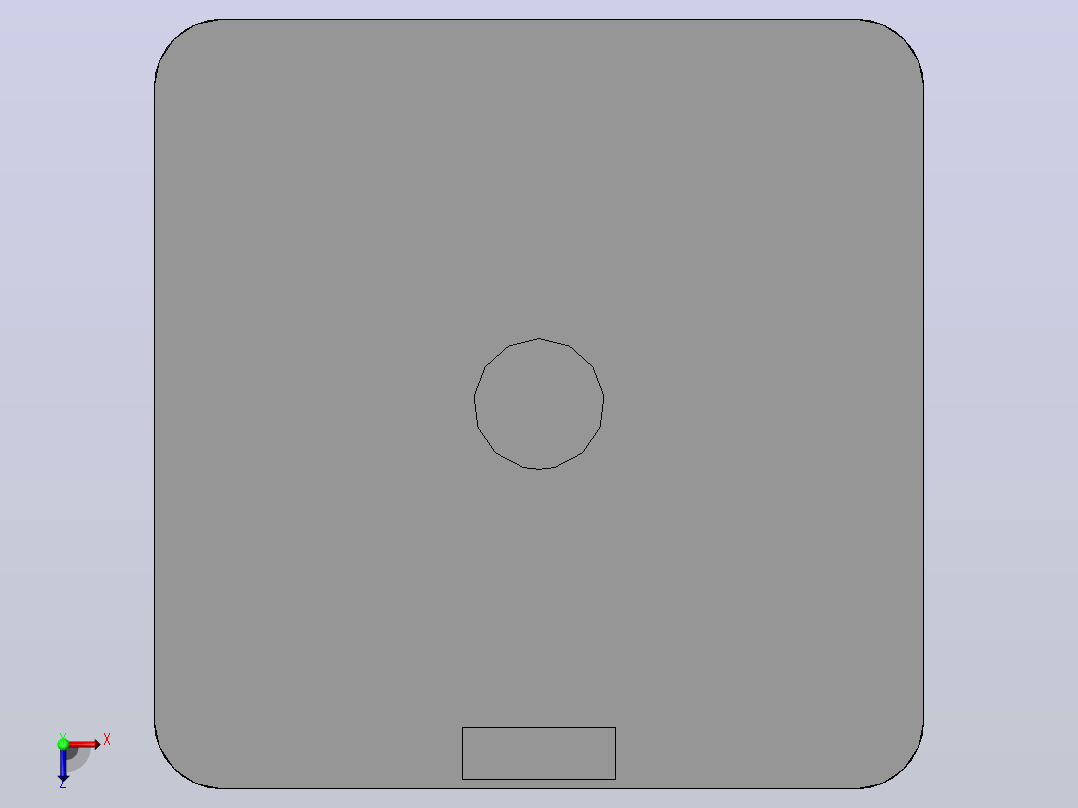 40X40端盖俯视图