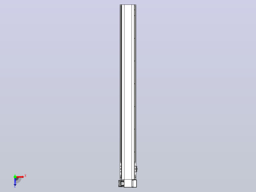 皮带直线轴半封闭可选导轨TPA-HNB-140D-120-L1300-RP-Y-P40-N3俯视缩略图