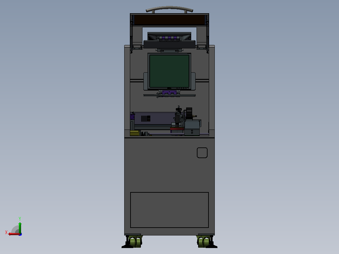 在线式PCB板CO2激光打标机后视图