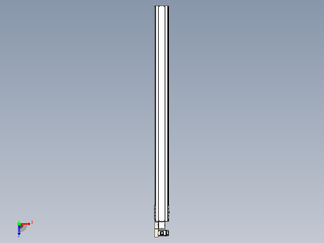 皮带直线轴半封闭可选导轨TPA-HNB-220D-176-L3000-ML-C-P1K-N3俯视图