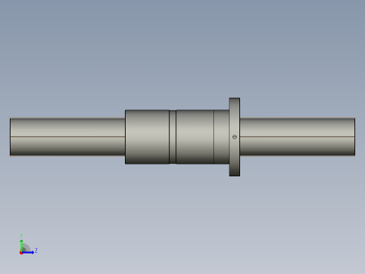 FFZD10016-5滚珠丝杆3D模型左视缩略图