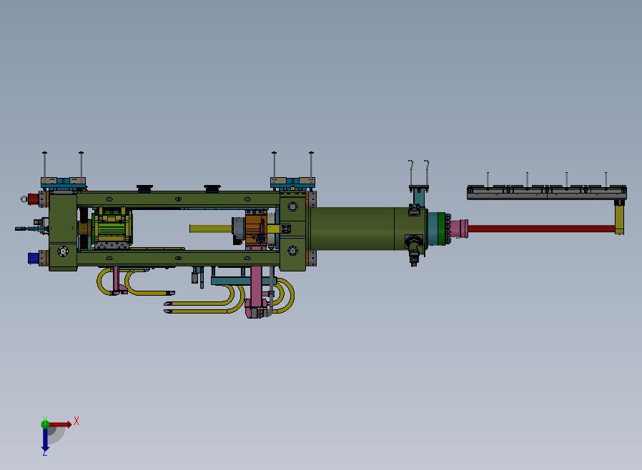 挤压机（流水线）俯视图
