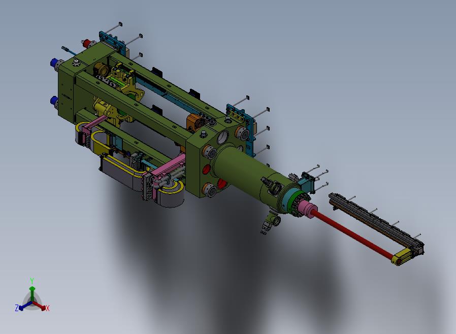 挤压机（流水线）正等轴测图