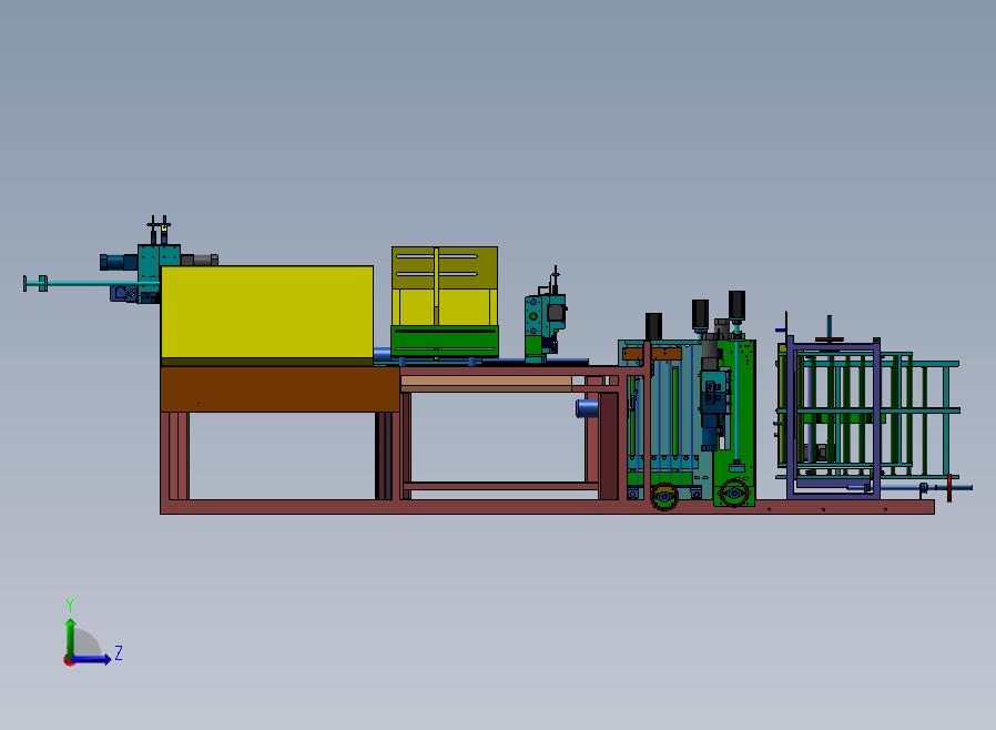 瓶状非标自动化组装生产线左视图