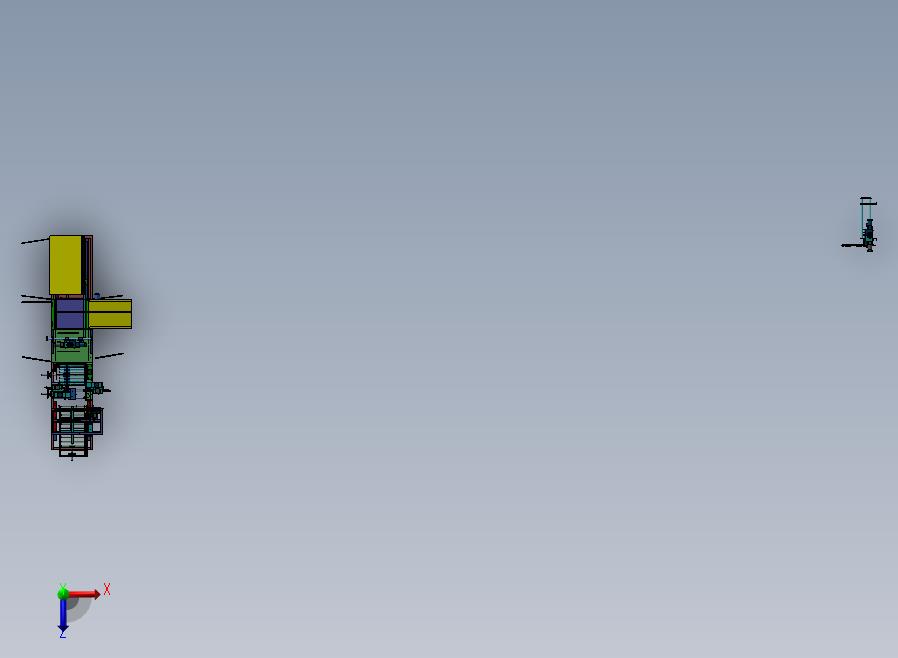 瓶状非标自动化组装生产线俯视图