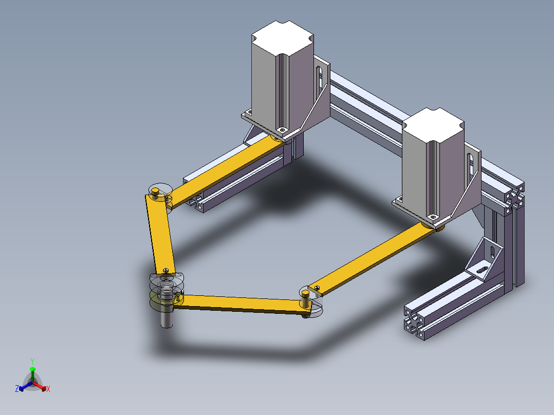 并联机器人2轴连杆并联搬运机器人