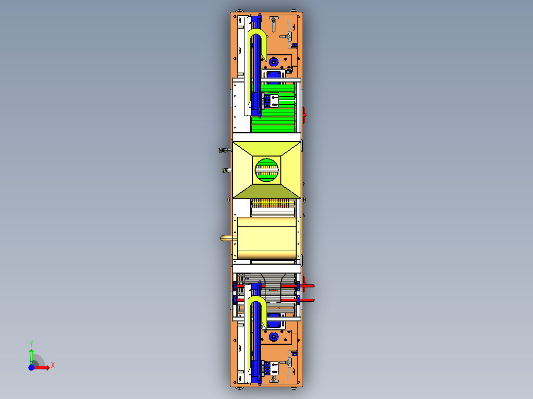 薄片自动清洗机（洗净机）前视图