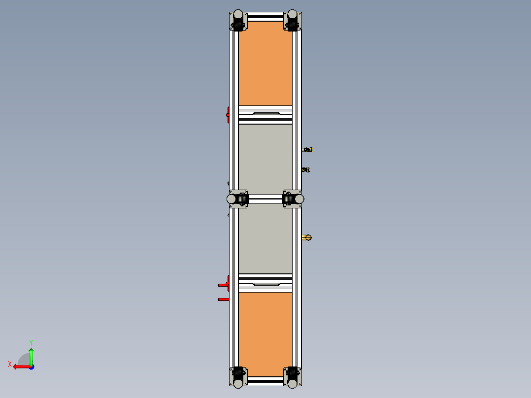 薄片自动清洗机（洗净机）后视图