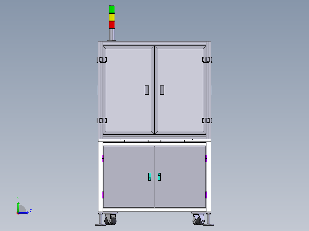 双工位手机外壳抛光机sw18可编辑左视图