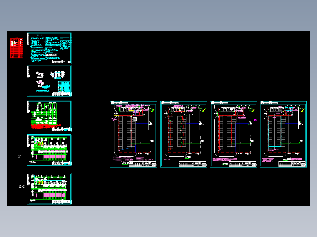 2×1250KVA电动汽车充电站电气工程CAD图纸