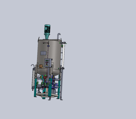 CHEMICAL INJECTION SKID化工罐模型3D图纸 IGS格式缩略图