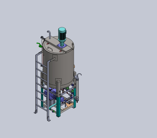 CHEMICAL INJECTION SKID化工罐模型3D图纸 IGS格式缩略图